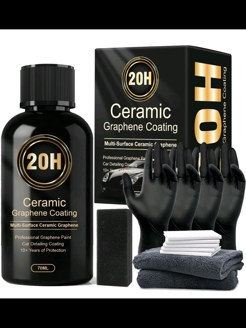 Ceramic Graphene Car Coating — Black — Professional Protection